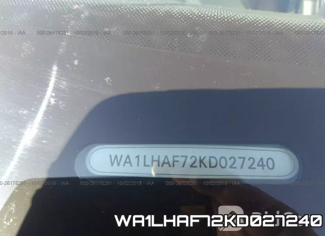 WA1LHAF72KD027240 фото 10