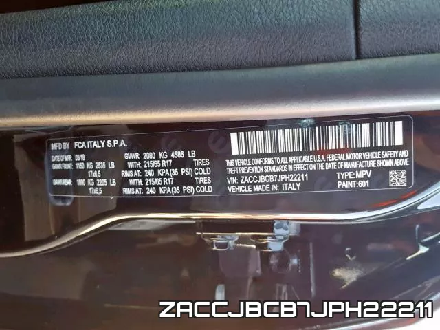 ZACCJBCB7JPH22211 фото 2