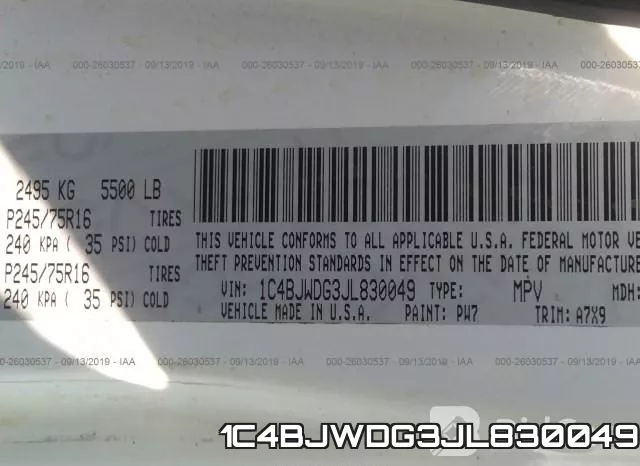 1C4BJWDG3JL830049 фото 10