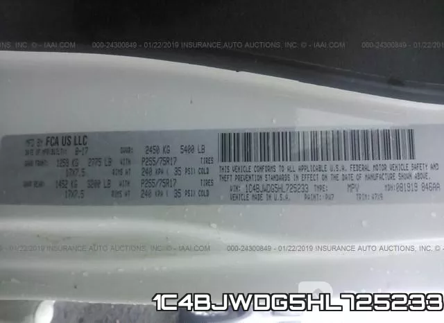 1C4BJWDG5HL725233 фото 10