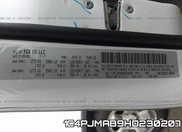 1C4PJMAB9HD230207 фото 10