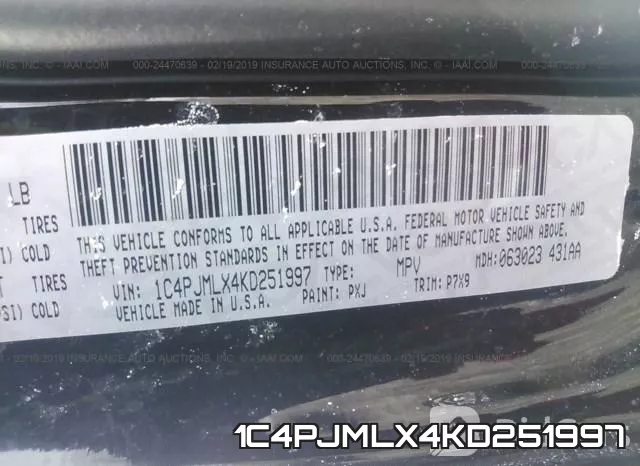 1C4PJMLX4KD251997 фото 10