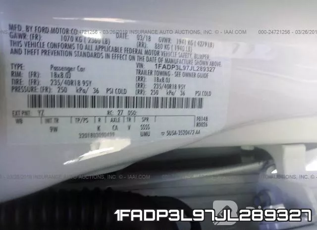 1FADP3L97JL289327 фото 10