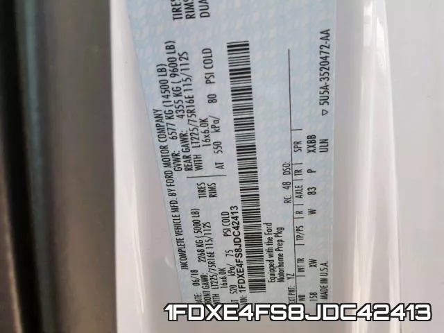 1FDXE4FS8JDC42413 фото 2