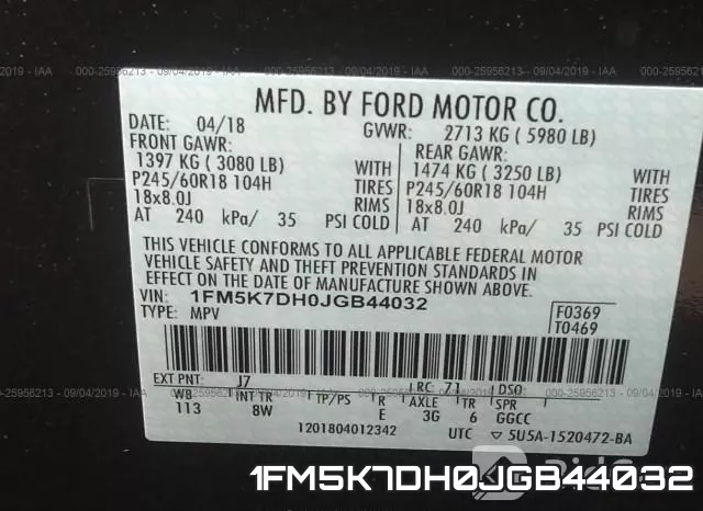 1FM5K7DH0JGB44032 фото 10
