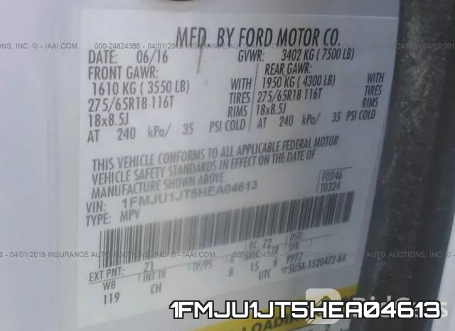 1FMJU1JT5HEA04613 фото 10