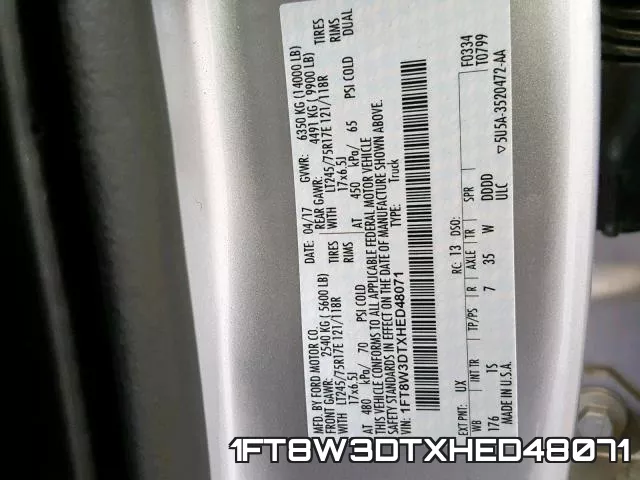 1FT8W3DTXHED48071 фото 2