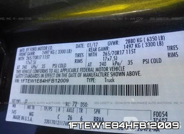 1FTEW1E84HFB12009 фото 10