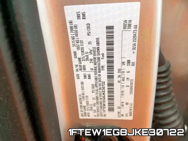 1FTEW1EG8JKE30722 фото 2