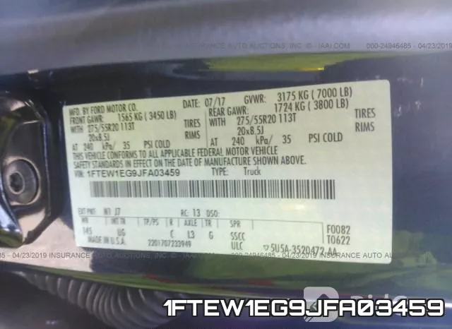 1FTEW1EG9JFA03459 фото 10