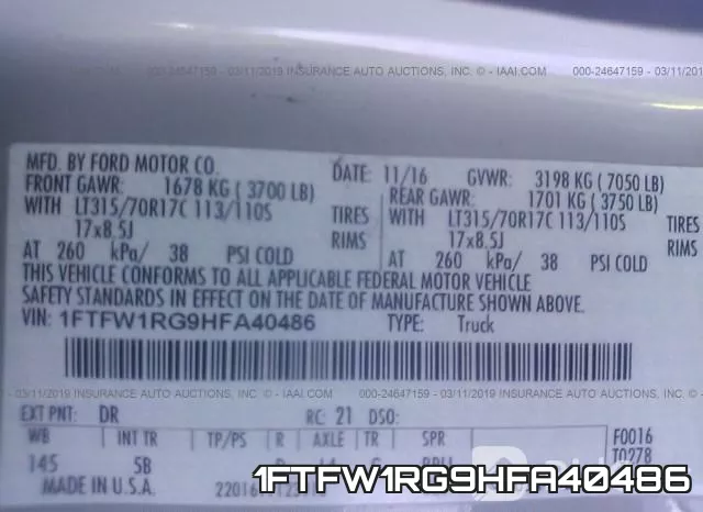 1FTFW1RG9HFA40486 фото 10