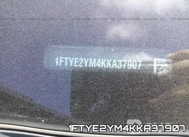1FTYE2YM4KKA37907 фото 9