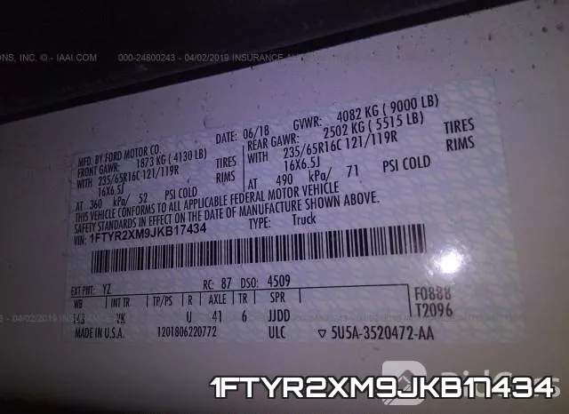 1FTYR2XM9JKB17434 фото 10
