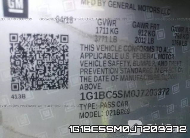 1G1BC5SM0J7203372 фото 10