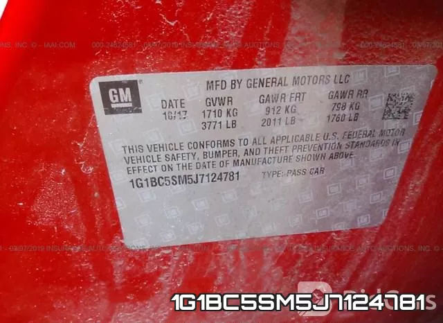 1G1BC5SM5J7124781 фото 10