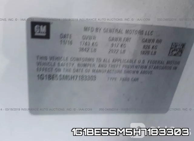 1G1BE5SM5H7183303 фото 10