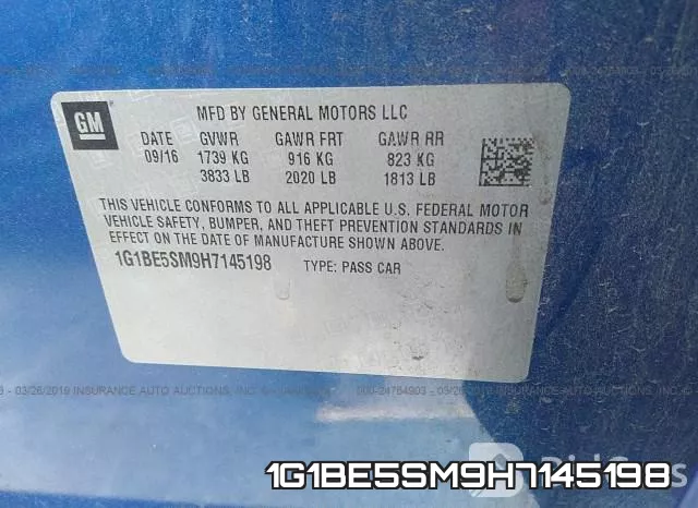 1G1BE5SM9H7145198 фото 10