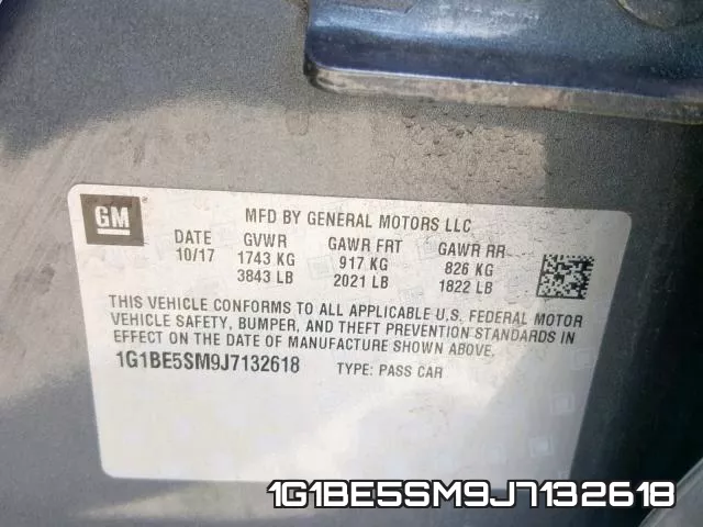 1G1BE5SM9J7132618 фото 2
