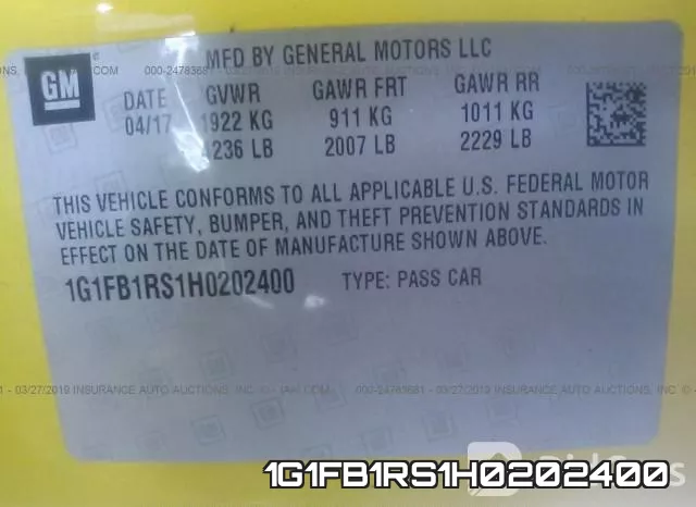 1G1FB1RS1H0202400 фото 10