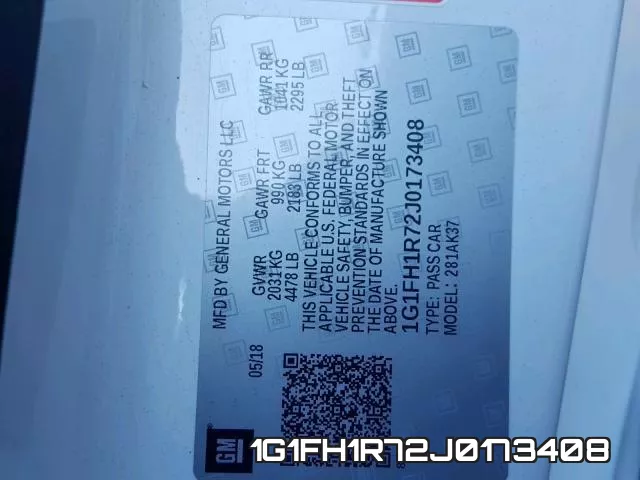 1G1FH1R72J0173408 фото 2
