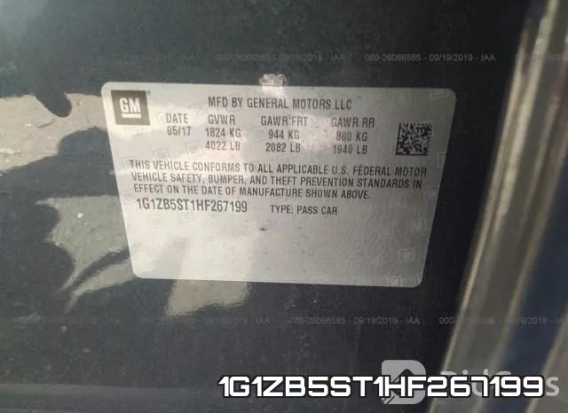 1G1ZB5ST1HF267199 фото 10