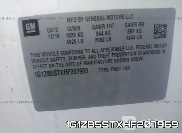 1G1ZB5STXHF207969 фото 10