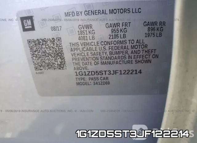 1G1ZD5ST3JF122214 фото 10