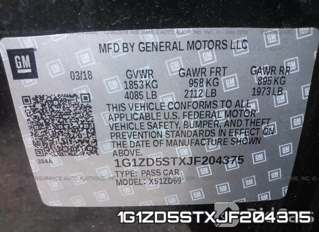 1G1ZD5STXJF204375 фото 10