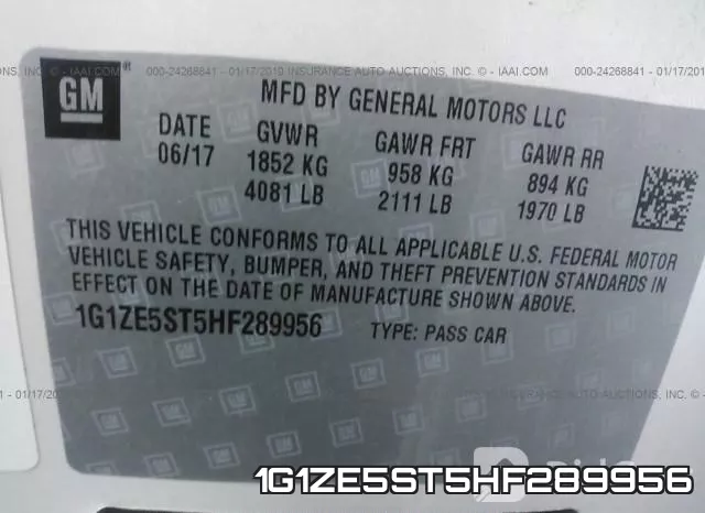 1G1ZE5ST5HF289956 фото 10