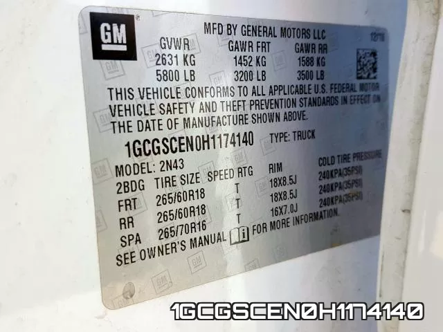 1GCGSCEN0H1174140 фото 2