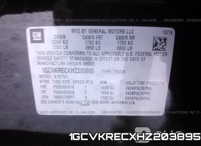 1GCVKRECXHZ203895 фото 10
