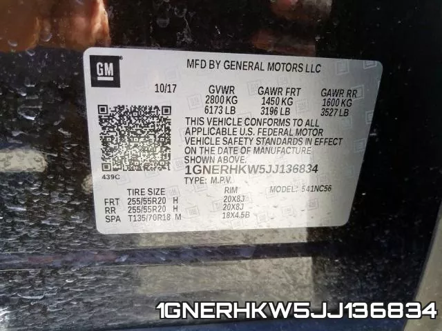 1GNERHKW5JJ136834 фото 2