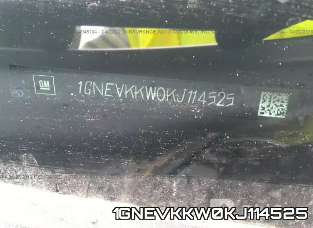 1GNEVKKW0KJ114525 фото 10