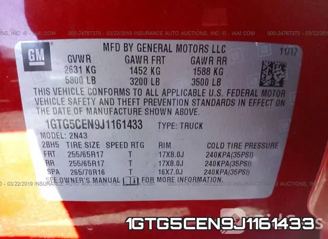 1GTG5CEN9J1161433 фото 10