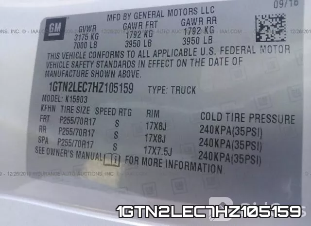 1GTN2LEC7HZ105159 фото 10