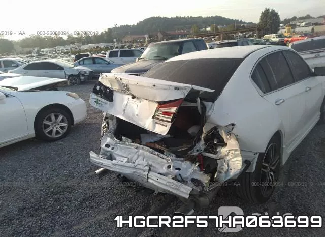 1HGCR2F57HA063699 фото 7