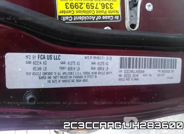 2C3CCAAG1JH283600 фото 10