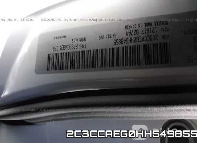 2C3CCAEG0HH549855 фото 10