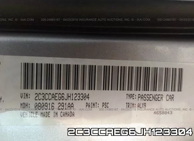 2C3CCAEG6JH123304 фото 10