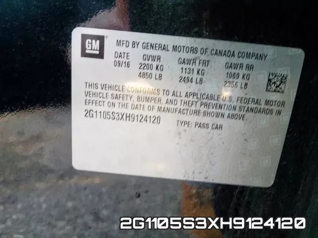 2G1105S3XH9124120 фото 2