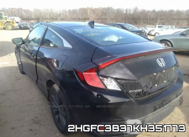2HGFC3B37KH351773 фото 4