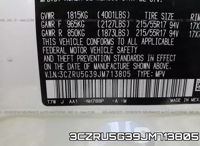 3CZRU5G39JM713805 фото 10
