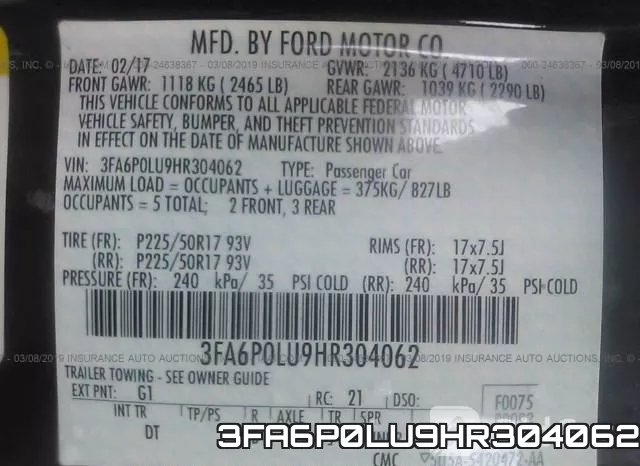 3FA6P0LU9HR304062 фото 10