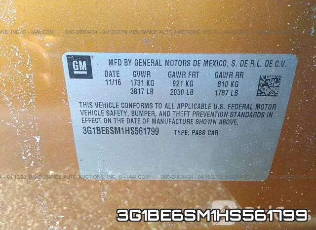 3G1BE6SM1HS561799 фото 10