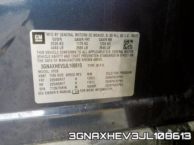 3GNAXHEV3JL108613 фото 2
