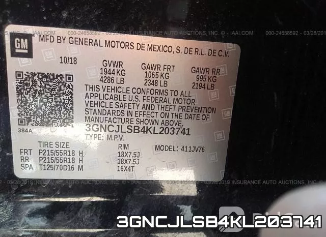 3GNCJLSB4KL203741 фото 10