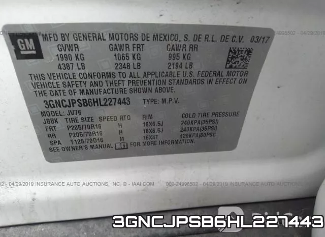 3GNCJPSB6HL227443 фото 10