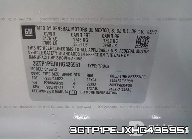 3GTP1PEJXHG436951 фото 10