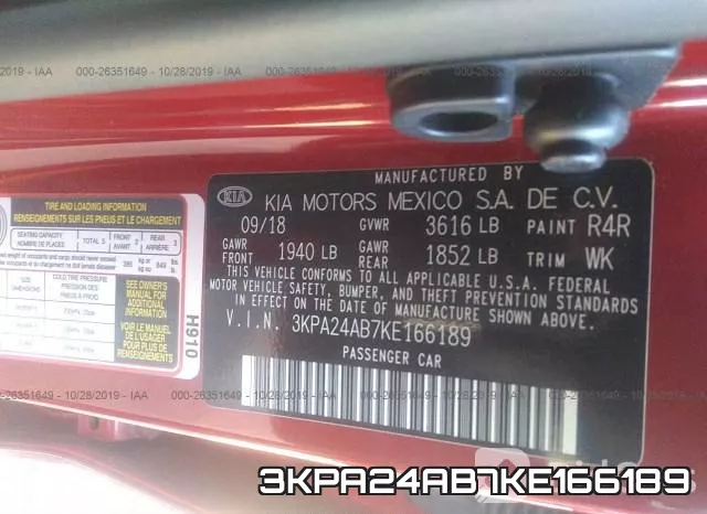 3KPA24AB7KE166189 фото 6