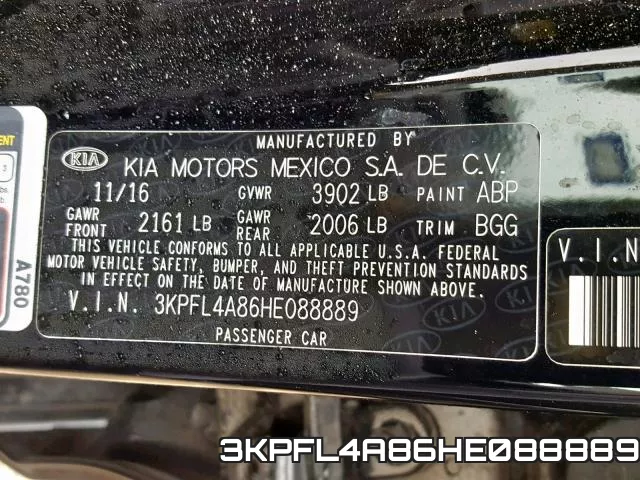 3KPFL4A86HE088889 фото 2